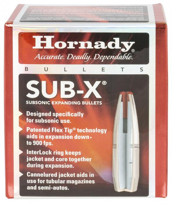 Hornady Sub-X, .308 Diameter, 175 Grain, Flex Tip, 100 Count 30718