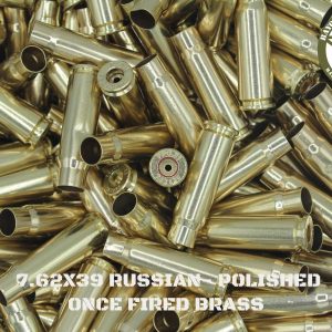 7.62x39 Russian (SRP)- Polished Brass (OFB) (100)