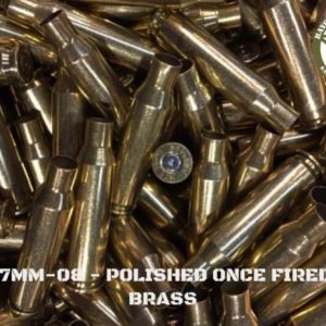7MM-08 CLEANED AND POLISHED MIXED ONCE FIRED BRASS (100)