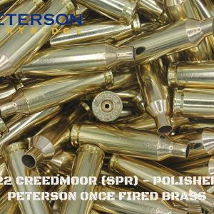 22 Creedmoor - Polished Peterson Brass (OFB) (50)