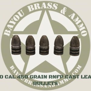 50 CAL - 450 GR RN Flat Point Cast Lead Bullets (50)
