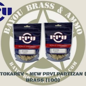 7.62MM Tokarev - New PPU Brass (100)