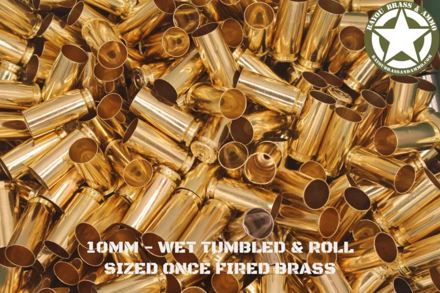 10MM - (SPP) Cleaned & Roll Sized Brass OFB (250)