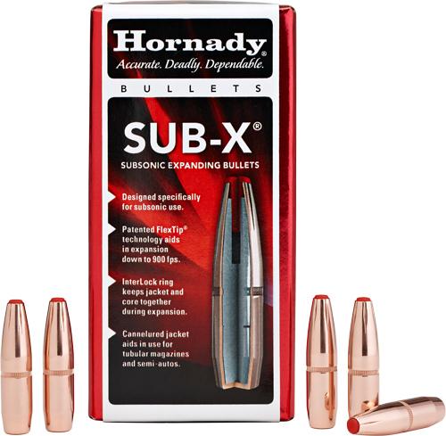Hornady 30730 Sub-X 30 Cal .308 190 gr Subsonic eXpanding 100 Per Box