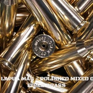 338 Lapua MAG - Mixed Polished Brass Once Fired Brass (25)