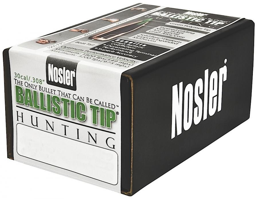 Nosler Ballistic Tip 30 168 gr 50 Per Box