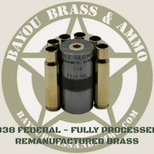 338 FEDERAL - REMAN FULLY PROCESSED BRASS OFB (50)