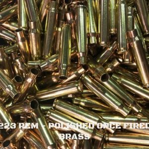 223/556 REM - Polished and RollSized Once Fired Brass (500)
