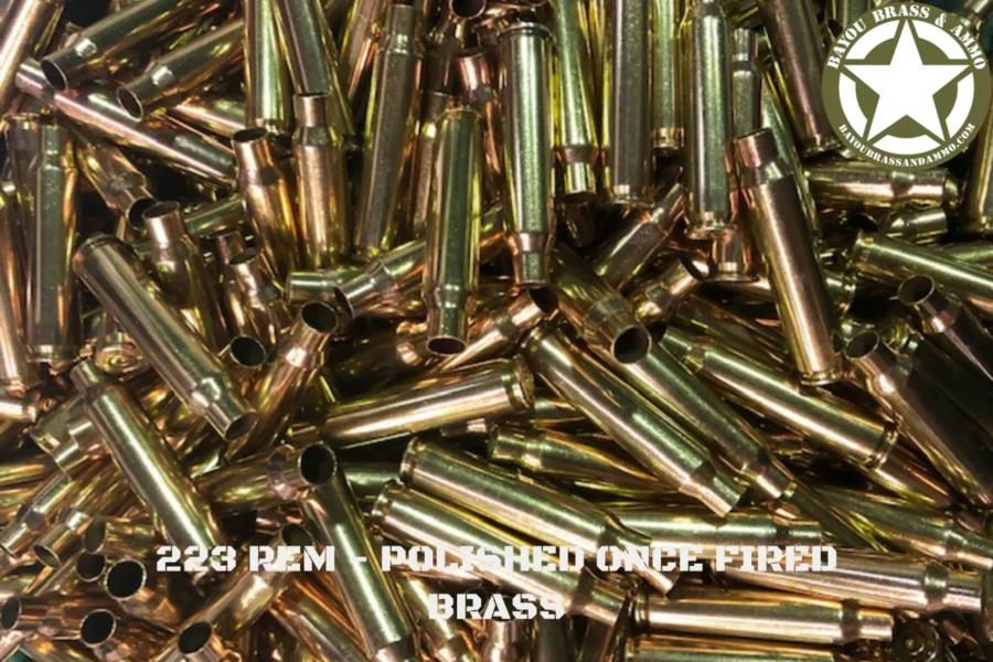 223/556 REM - Polished and RollSized Once Fired Brass (500)