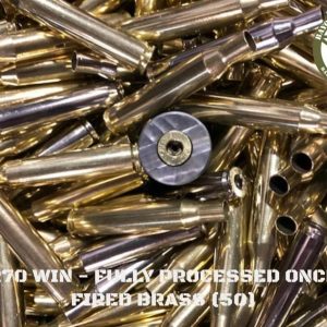 270 WIN - Remington/Peters Fully Processed Once Fired Brass (50)