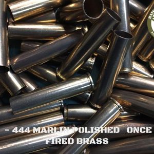 444 Marlin - Polished Once Fired Brass (50)