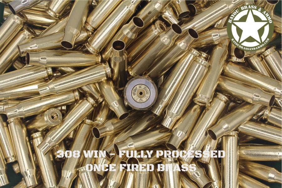 308 WIN - Fully Processed Brass (OFB) (100)