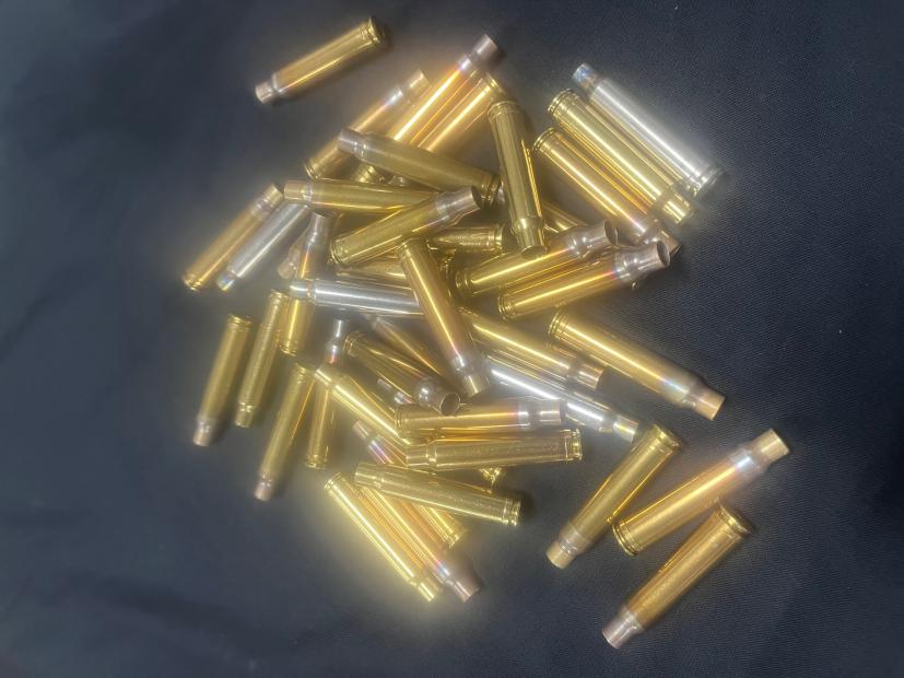 338 Winchester Magnum Fully Processed, Annealed Mixed Headstamp Brass. qt 50