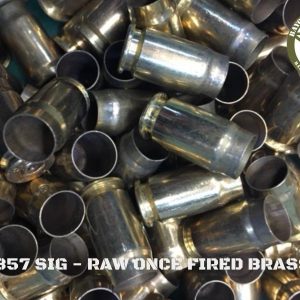 357 Sig - Raw Once Fired Brass (100)