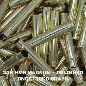 375 H&H MAG - Polished Once Fired Brass (50)
