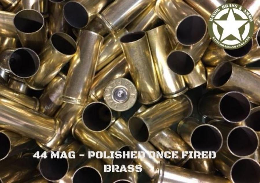 44 MAGNUM PROCESSED ONCE FIRED BRASS MIXED (50)