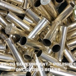 45-70 Government Cleaned and Polished Once Fired Brass (50)