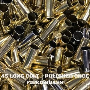 45 Long Colt - Polished Once Fired Brass (100)