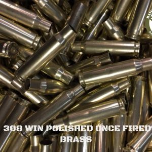 308 WIN - Polished Once Fired Brass (100)