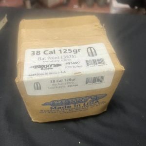 38 cal 125gr flat point (.3575) 1000 bullets