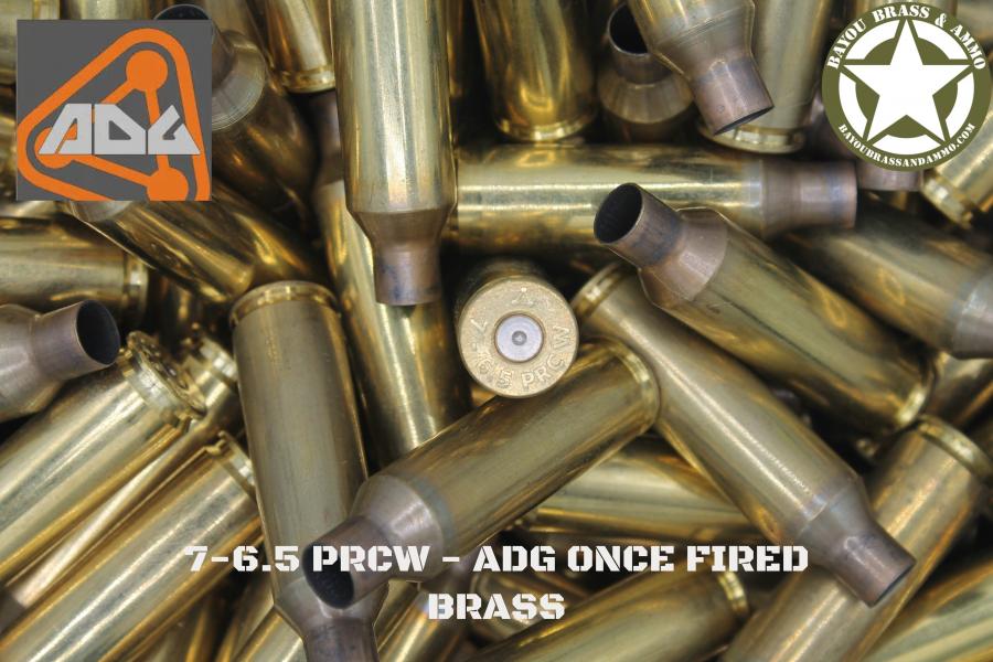 7-6.5 PRCW - ADG Raw Brass Once Fired Brass (50)