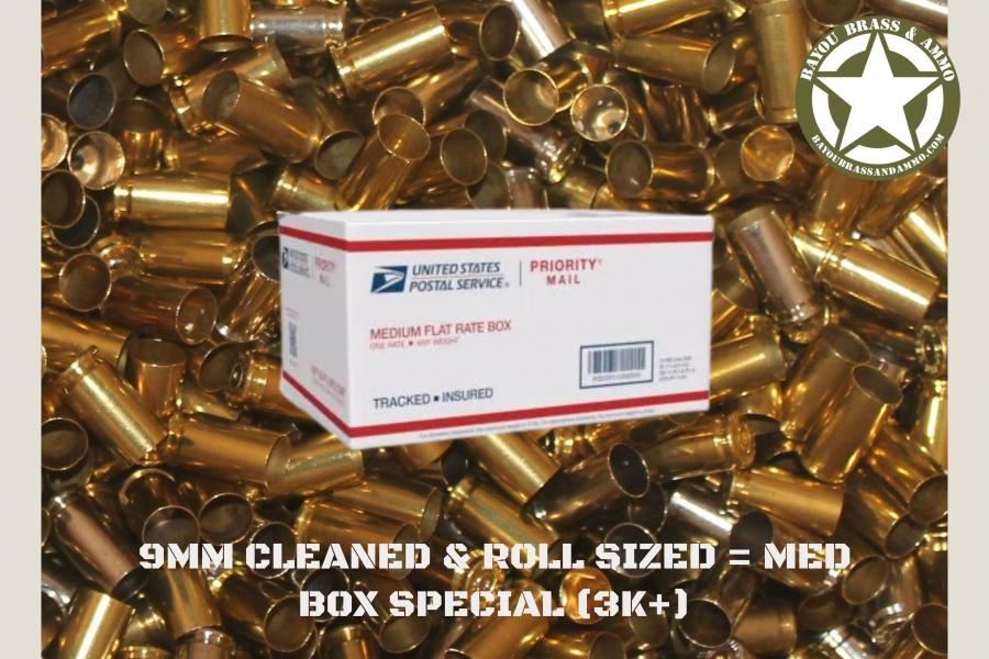 9mm Luger - 50% OFB Processed - MED Box Special (3000+)