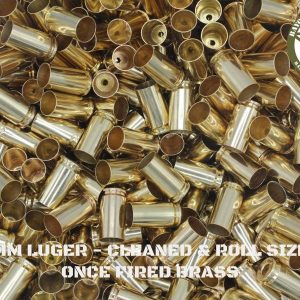 9mm - Cleaned & Roll Sized Brass OFB - (500)