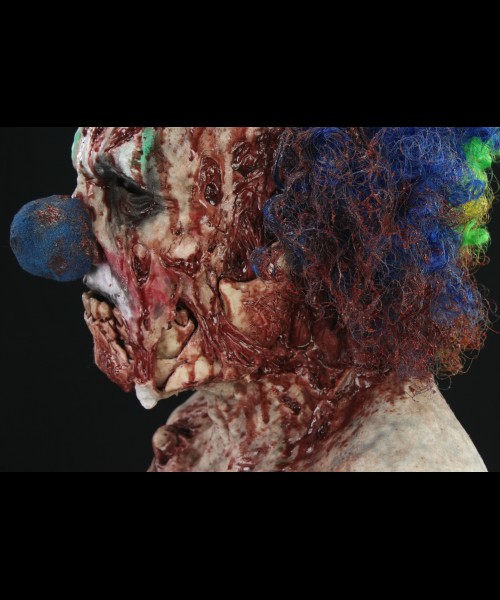Slackjaw Clown with Rainbow Hair Silicone Mask - Image 3
