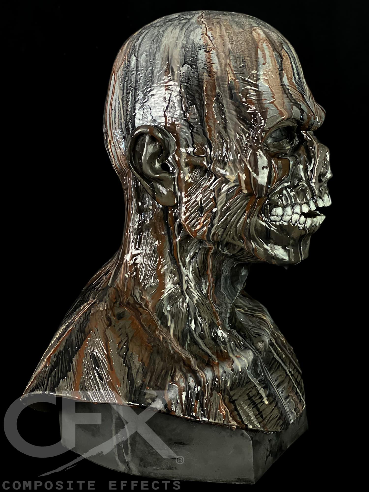 Tar Man Zombie Silicone Mask - Image 5