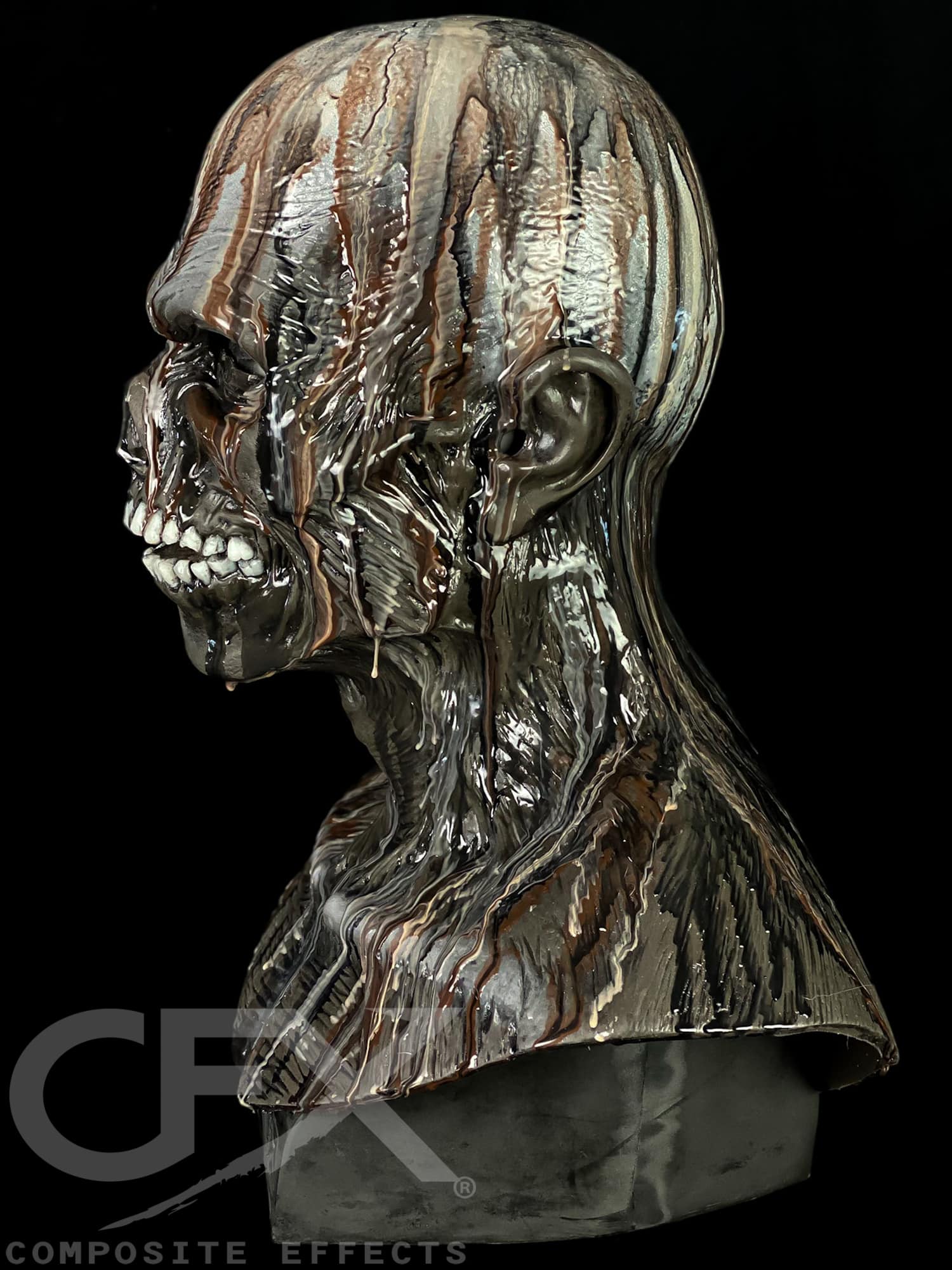 Tar Man Zombie Silicone Mask - Image 3