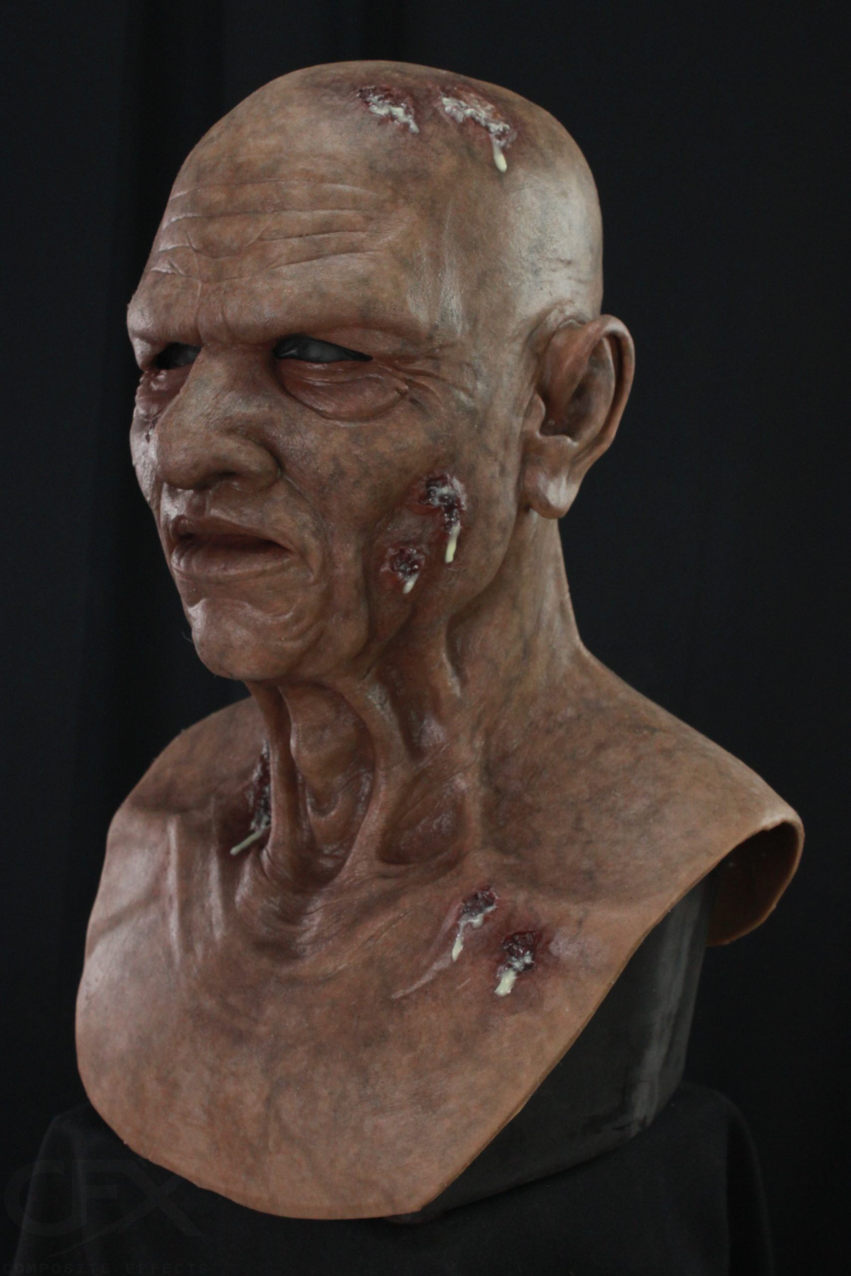 Clarence the Old Man Silicone Mask (Zombiefied) - Image 3