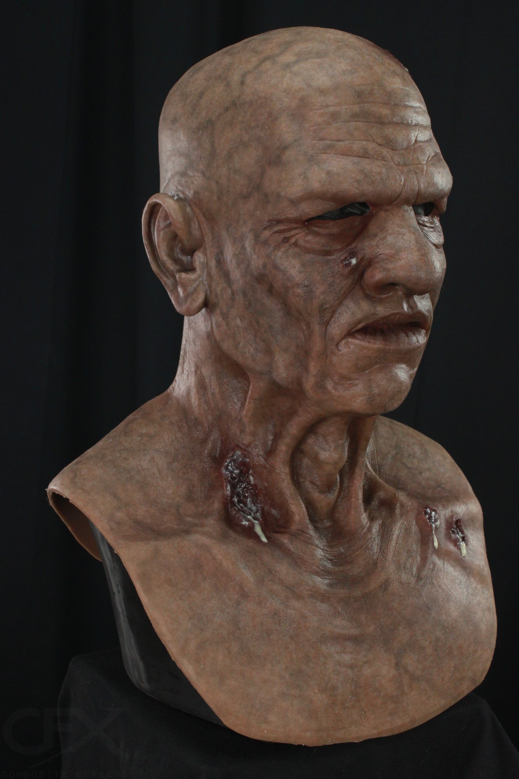Clarence the Old Man Silicone Mask (Zombiefied) - Image 5