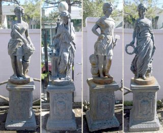 19th c inspired cast iron Four Seasons