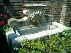 Rectangulaire Royale Limestone Wall Fountain