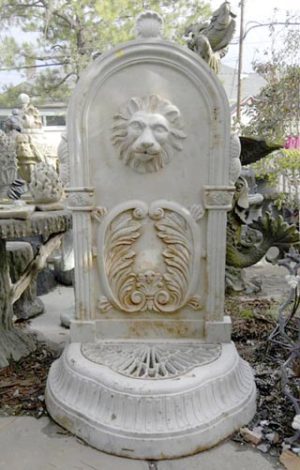 19th c inspired iron wall fountain