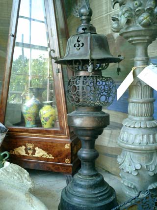 19th century bronze Japanese lantern