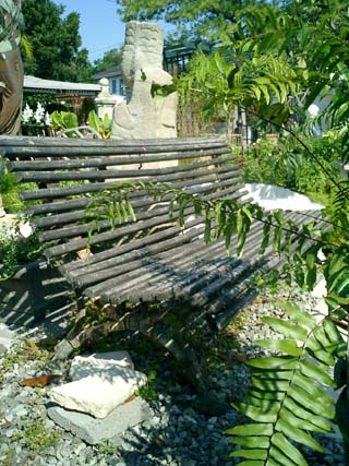 19th century garden bench