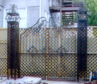 French cast iron entrance gate