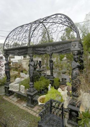 19th c inspired iron gazebo in French or Italian style