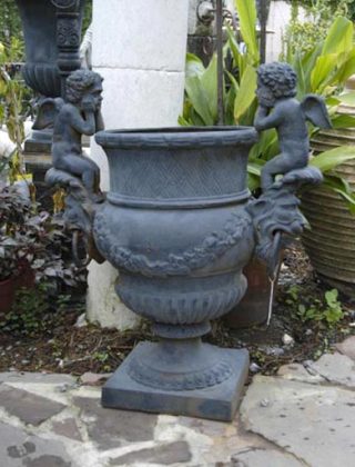 French classic cherub urn