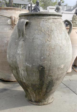 19th c antique olive jar