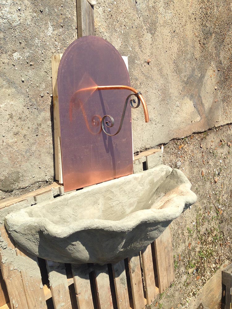 Artisan Copper Wall Fountain