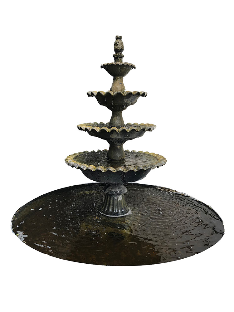 Four Tier Scalloped Fountain
