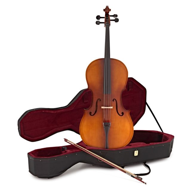 Student Full Size Cello with Case, Antique Fad