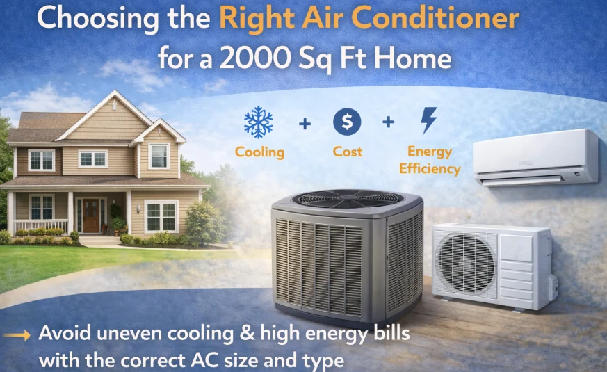 Best Air Conditioner for 2000 Sq. Ft. House: 2025 Buying Guide