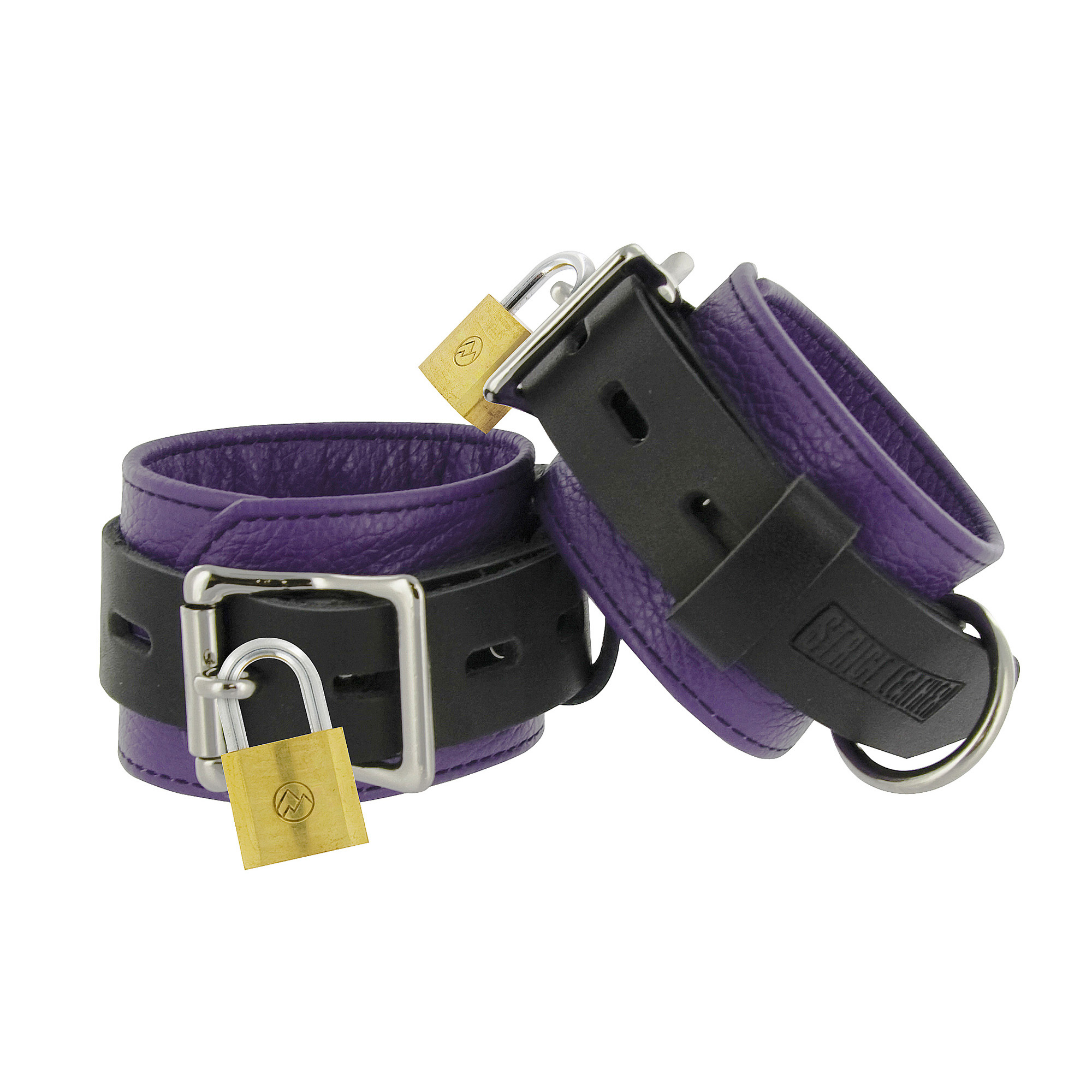 sl211-purple-black-locking-cuffs-wrist.jpg